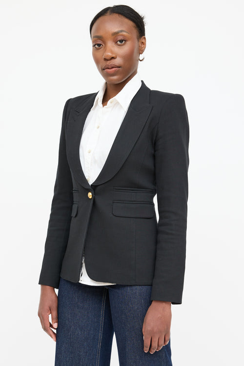 Smythe Single Button Webbed Blazer