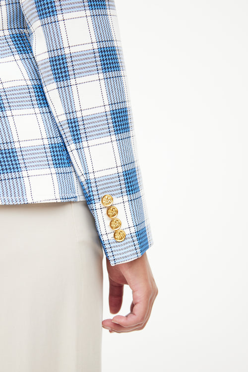 Smythe Check Duchess Blazer