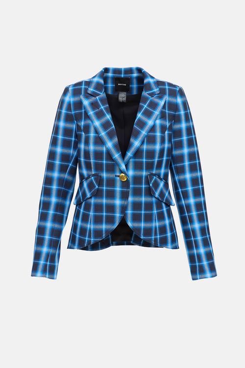 Smythe Single Breasted Checkered Blazer