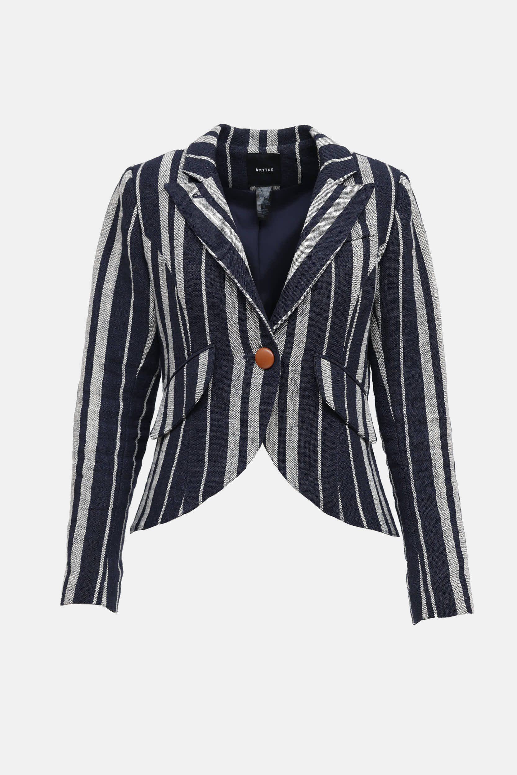 Smythe Striped Linen Blazer