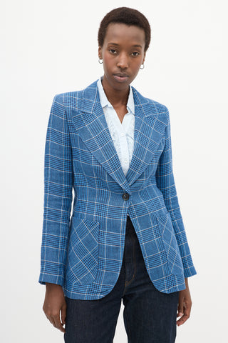 Smythe Glen Check Birkin Blazer
