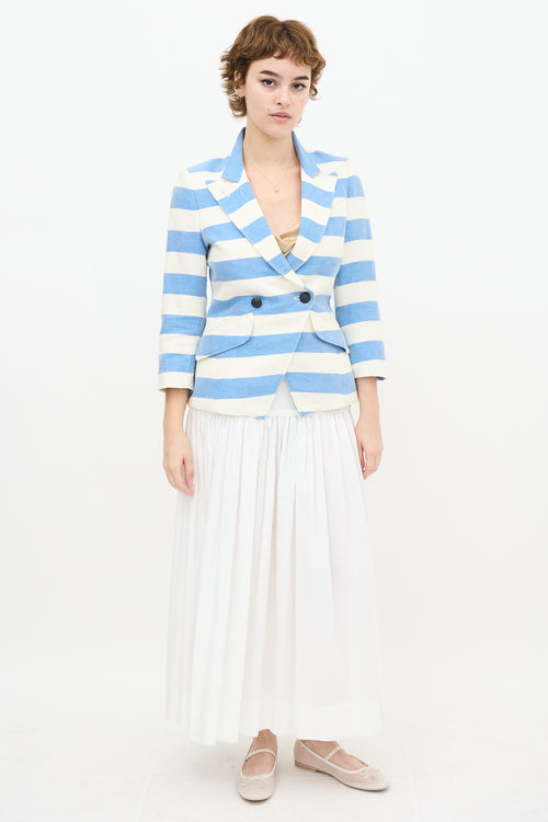 Smythe Stripe Crossover Blazer