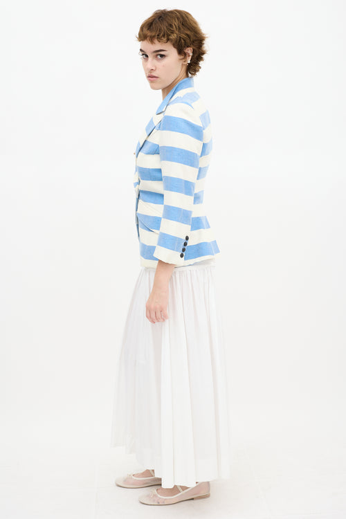 Smythe Stripe Crossover Blazer