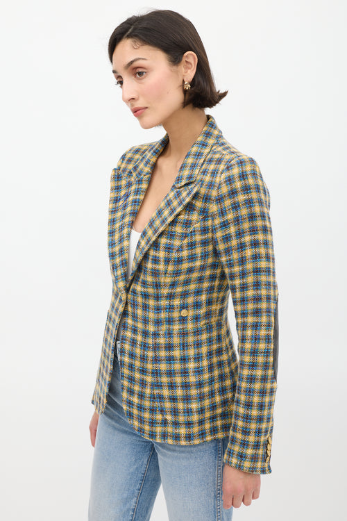 Smythe Plaid Duchess Blazer