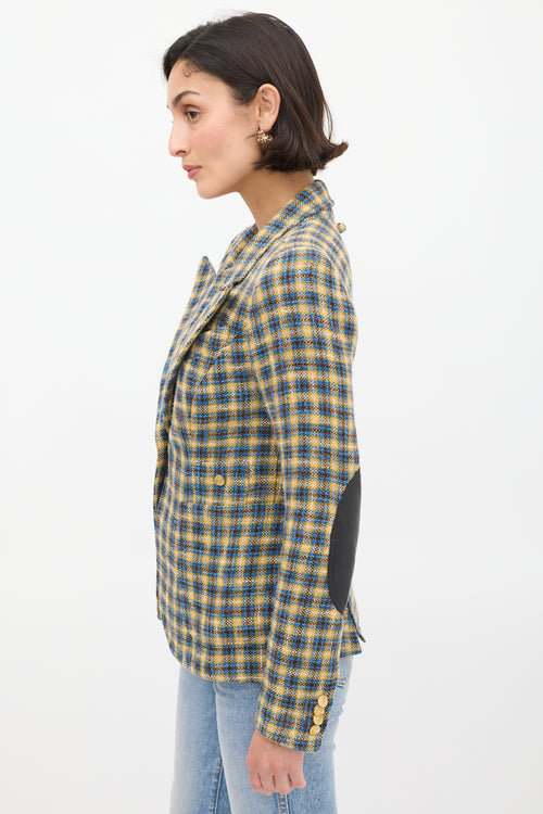 Smythe Plaid Duchess Blazer