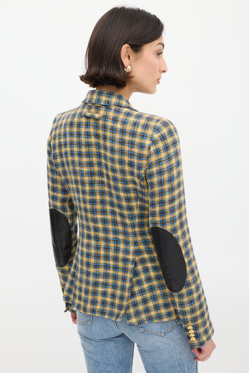 Smythe Plaid Duchess Blazer