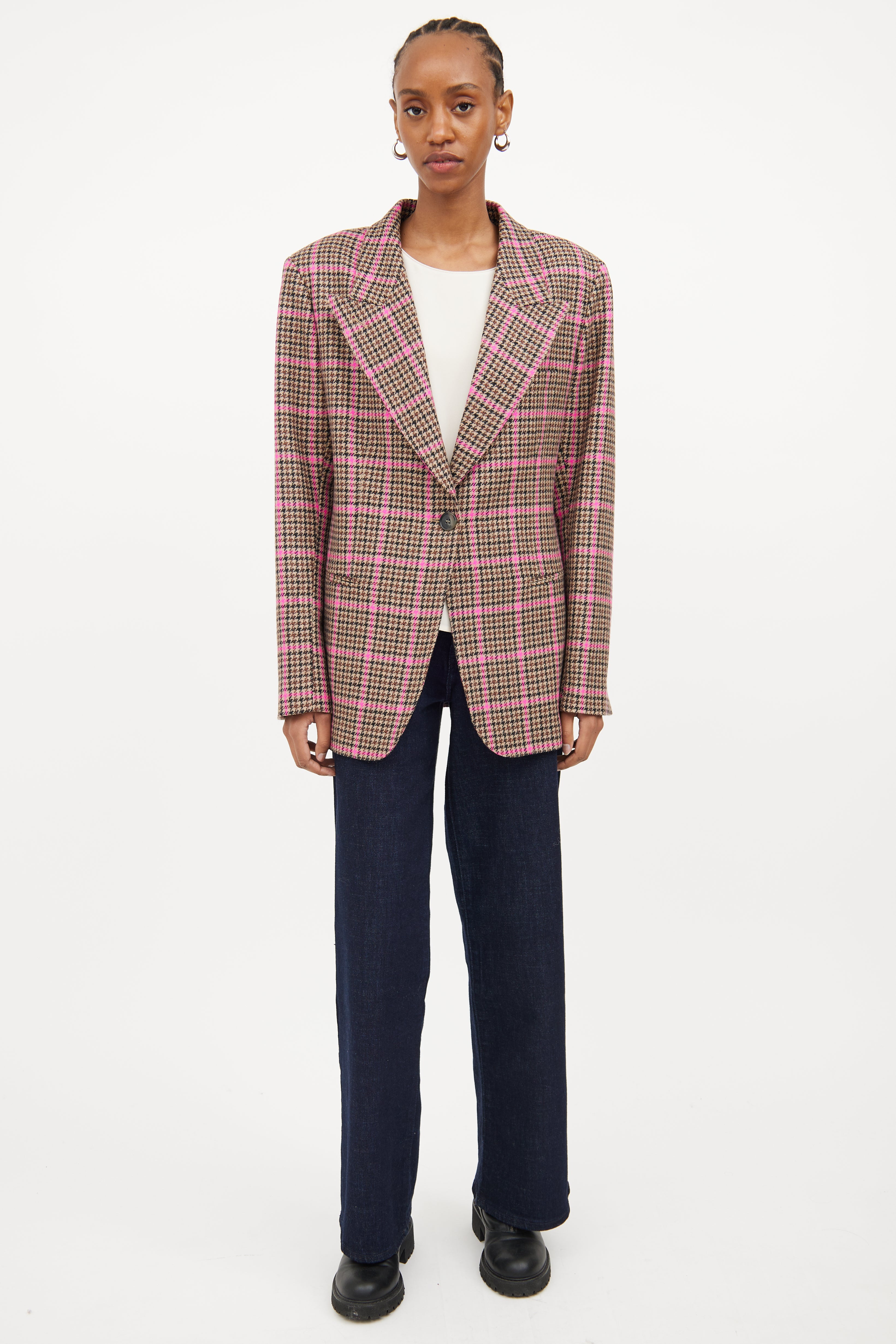 Smythe Glen Check 90s Blazer