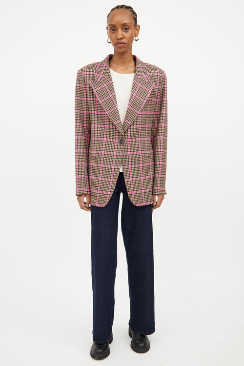 Smythe Glen Check 90s Blazer