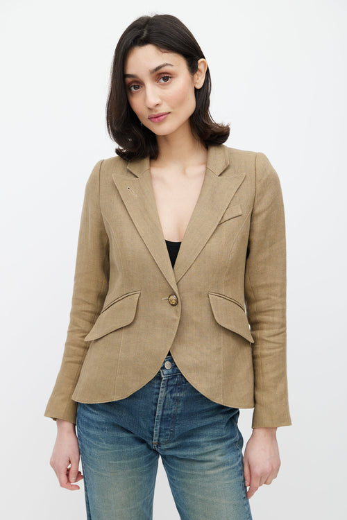 Smythe One Button Blazer