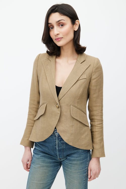 Smythe One Button Blazer