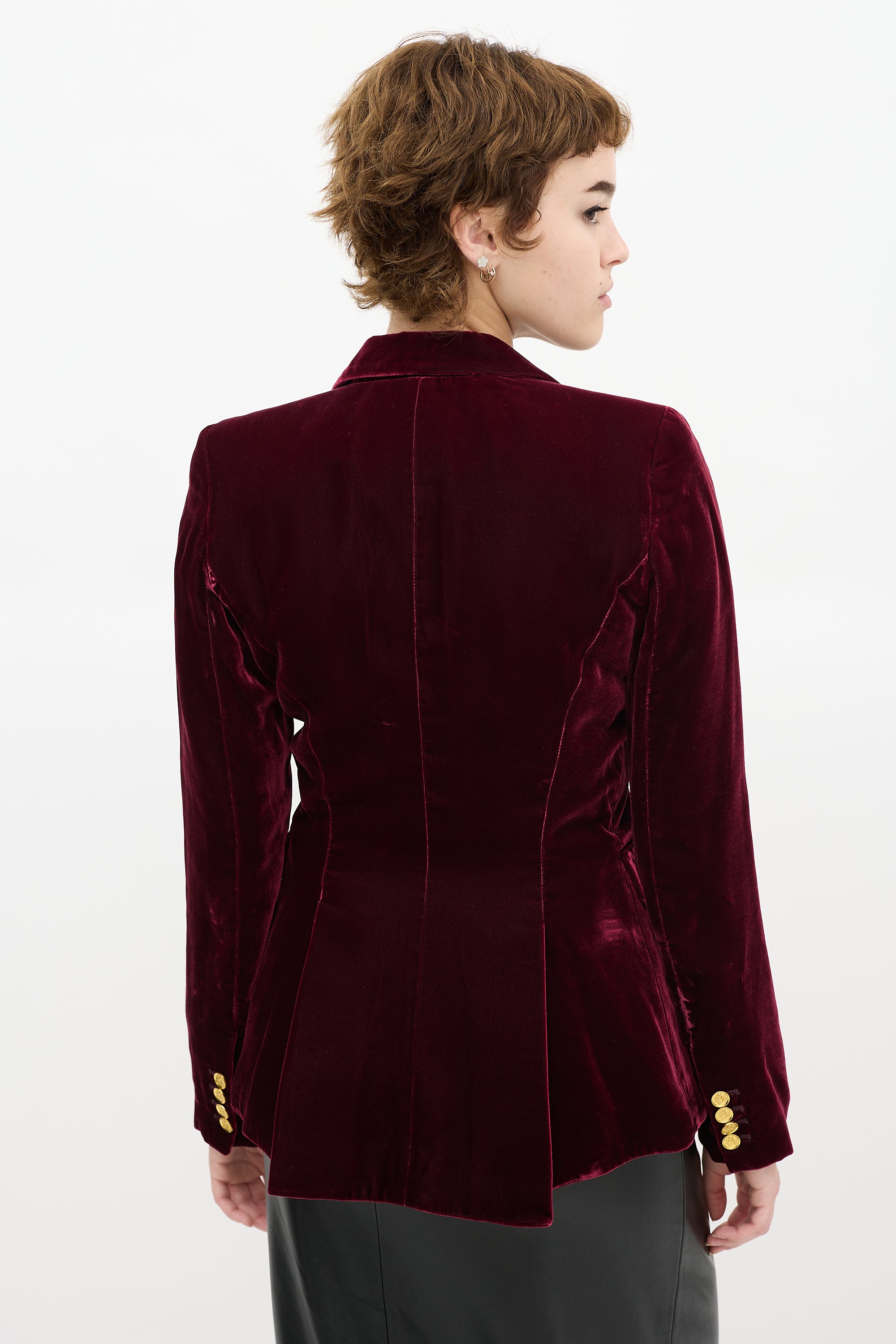 Smythe Velvet Peaked Lapel Blazer