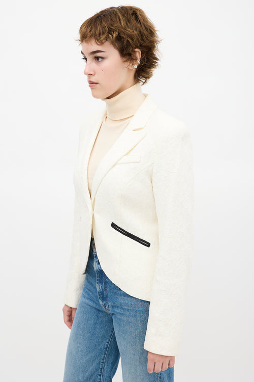Smythe Lace One Button Blazer