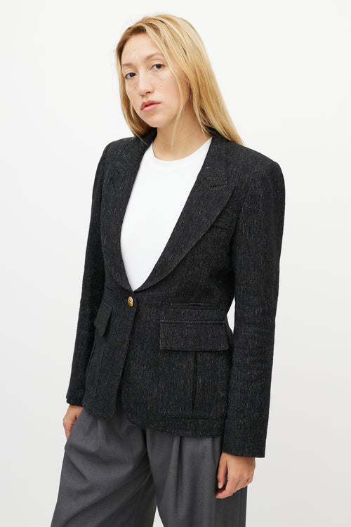 Smythe Inverted Pleat Pocket Blazer