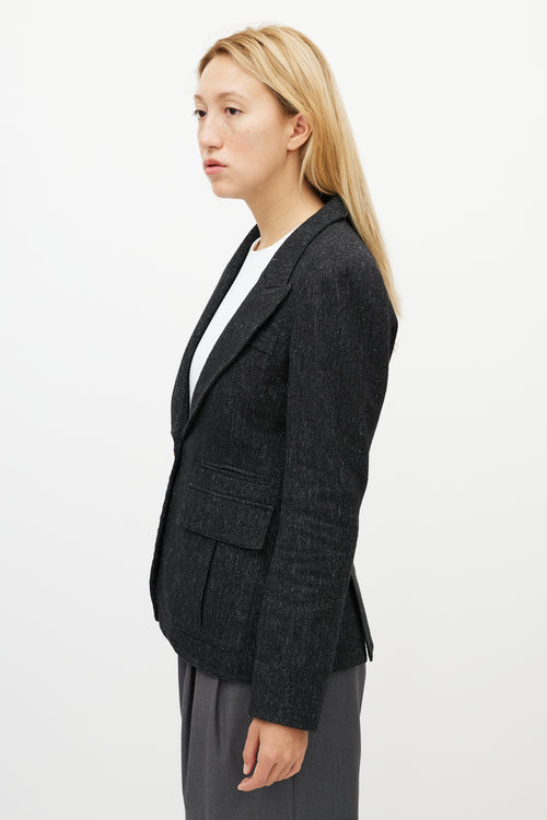 Smythe Inverted Pleat Pocket Blazer
