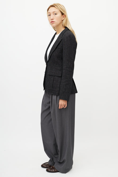 Smythe Inverted Pleat Pocket Blazer