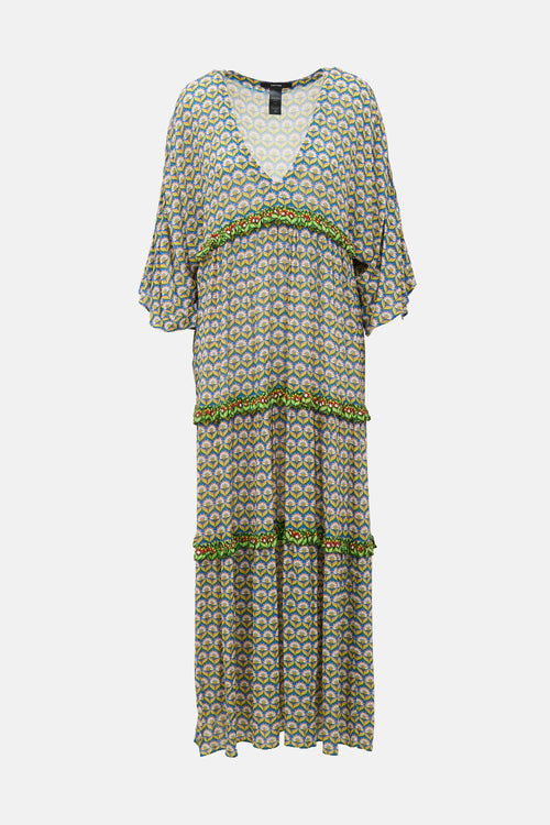 Smythe Floral Tiered Maxi Dress