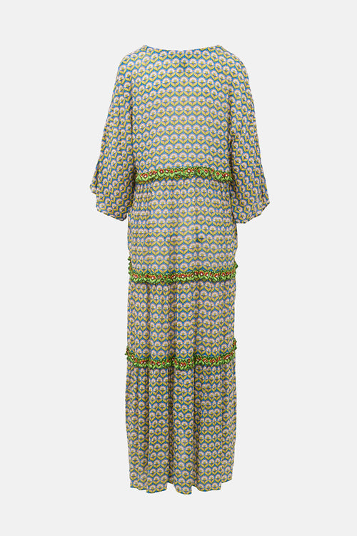 Smythe Floral Tiered Maxi Dress