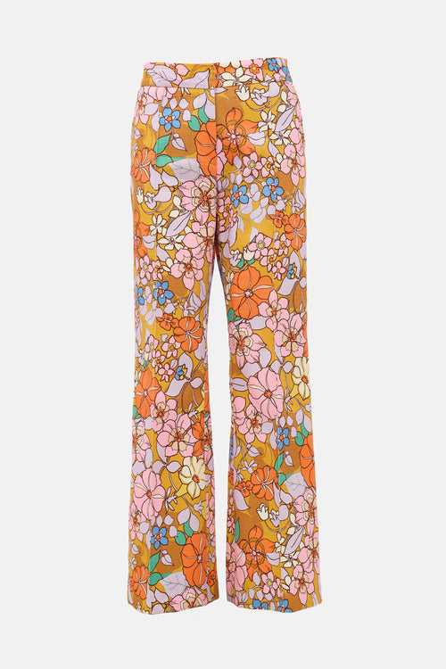 Smythe Floral Wide Leg Trouser