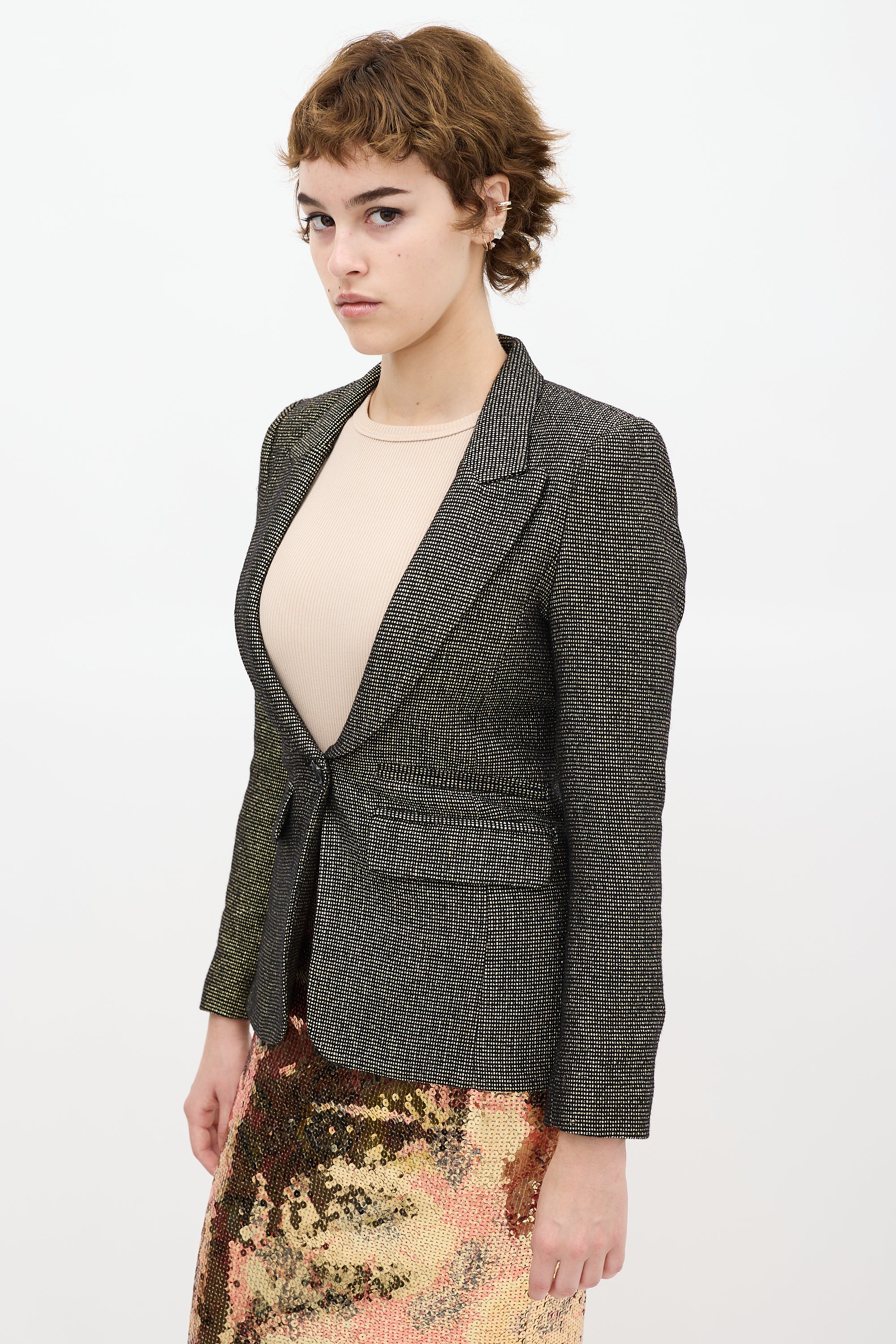 Smythe Peaked Lapel Blazer