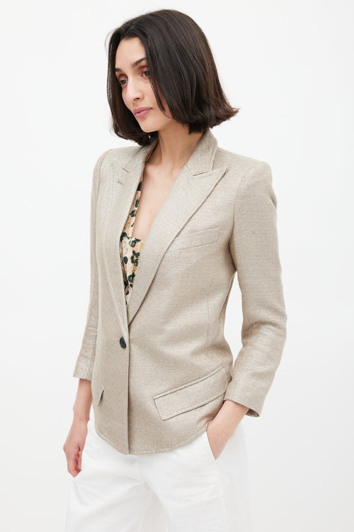 Smythe Sparkly Sharp Shoulder Blazer