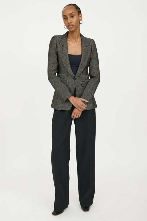 Smythe Metallic Wool Blazer