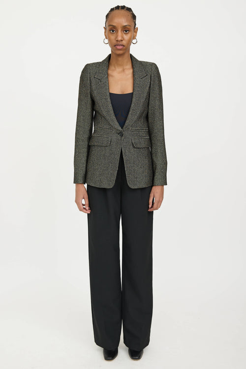 Smythe Metallic Wool Blazer