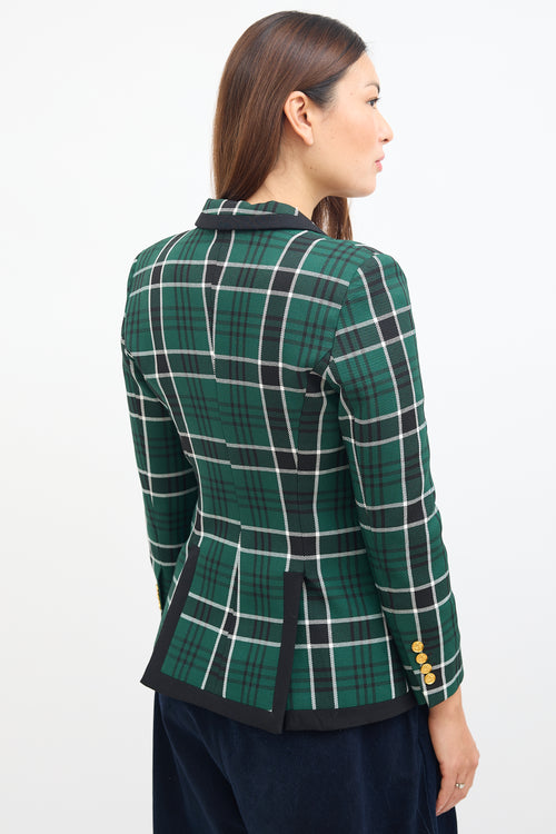 Smythe Check Peaked Lapel Blazer