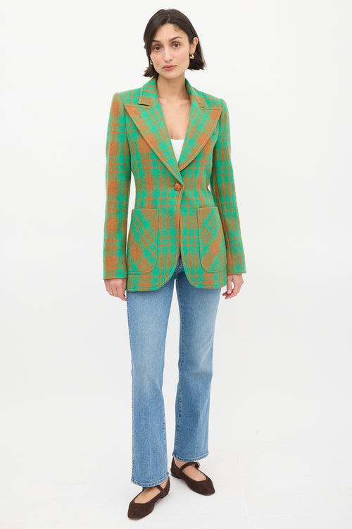 Smythe Plaid Birkin Blazer