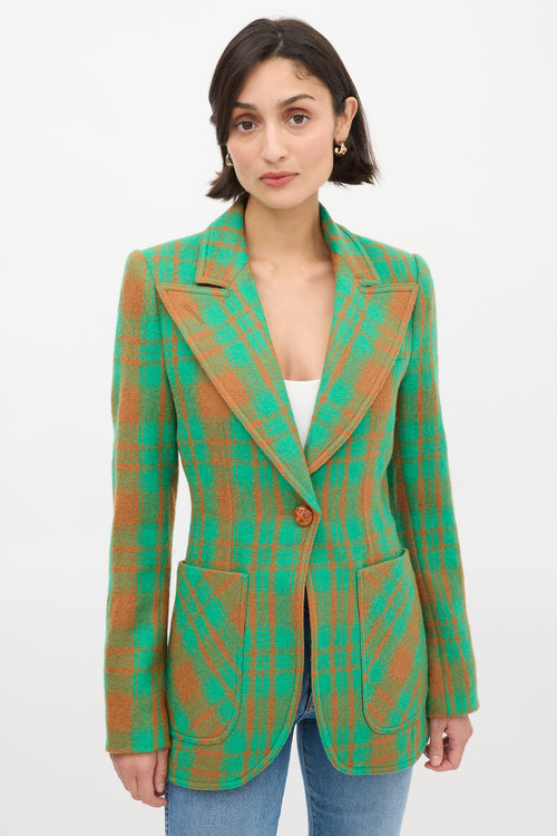 Smythe Plaid Birkin Blazer