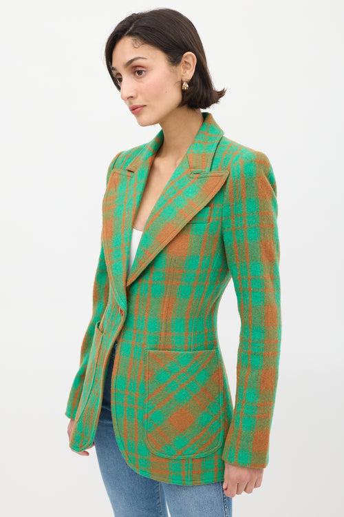 Smythe Plaid Birkin Blazer