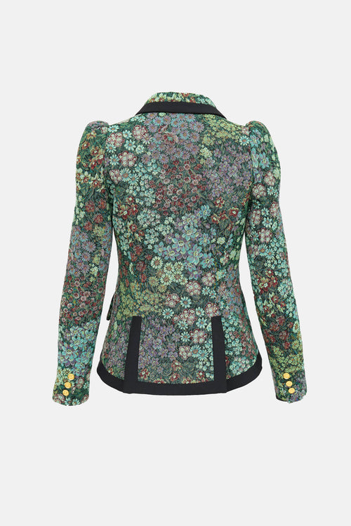 Smythe Floral Single Breasted Blazer