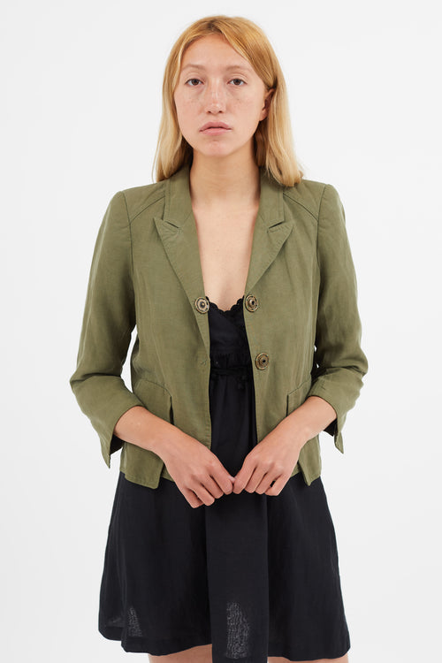 Smythe Cropped Flap Pocket Jacket