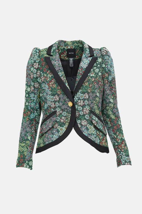 Smythe Floral Single Breasted Blazer