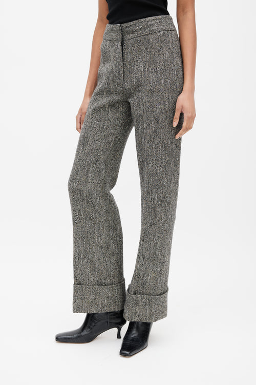 Smythe Grey & Black Wool Tweed Two Piece Suit