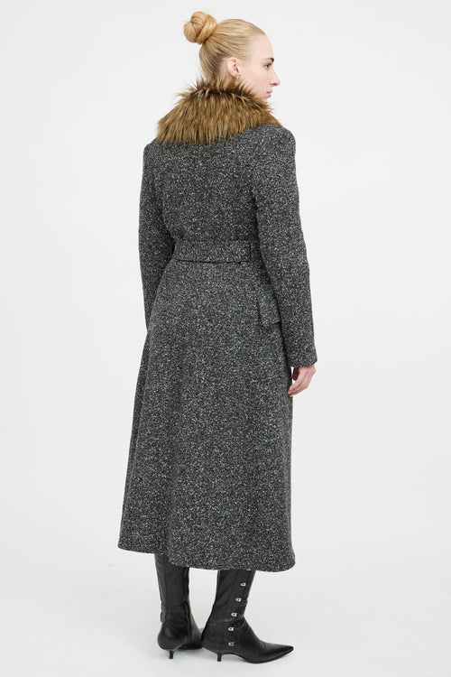 SmytheWool Faux Fur Trim Coat