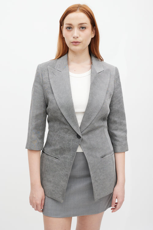 Smythe Three Quarter Sleeve Blazer