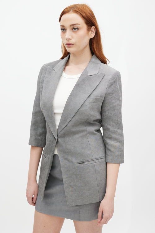 Smythe Three Quarter Sleeve Blazer