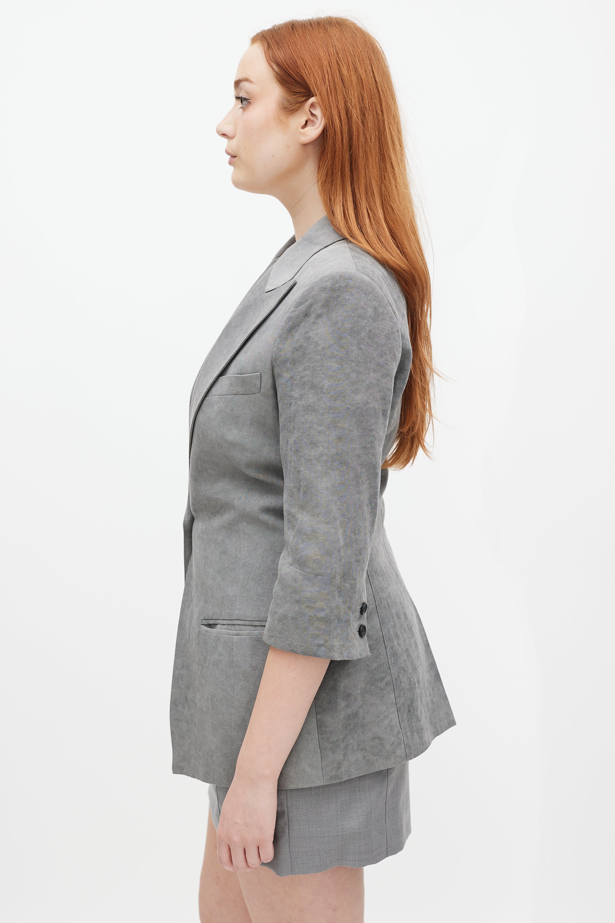 Smythe Three Quarter Sleeve Blazer
