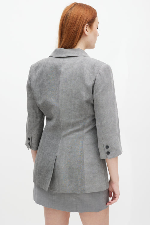 Smythe Three Quarter Sleeve Blazer