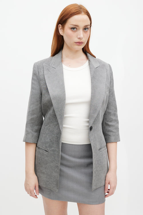 Smythe Three Quarter Sleeve Blazer