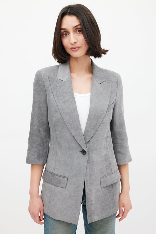 Smythe Three Quarter Sleeve Blazer