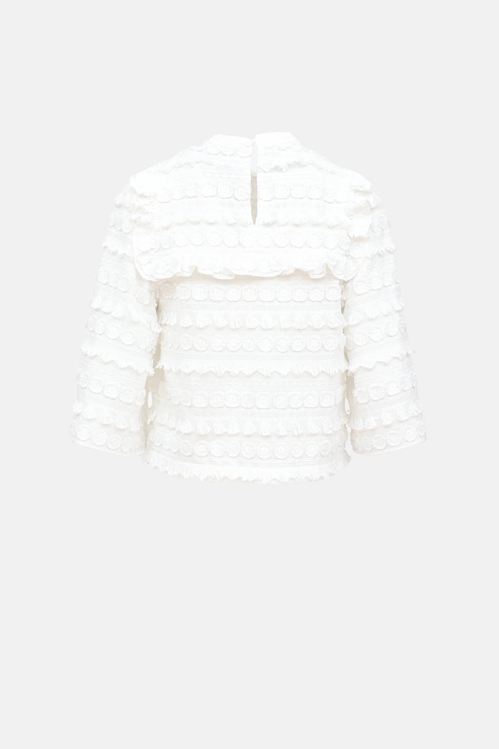 Smythe Ruffled Embroidered Top
