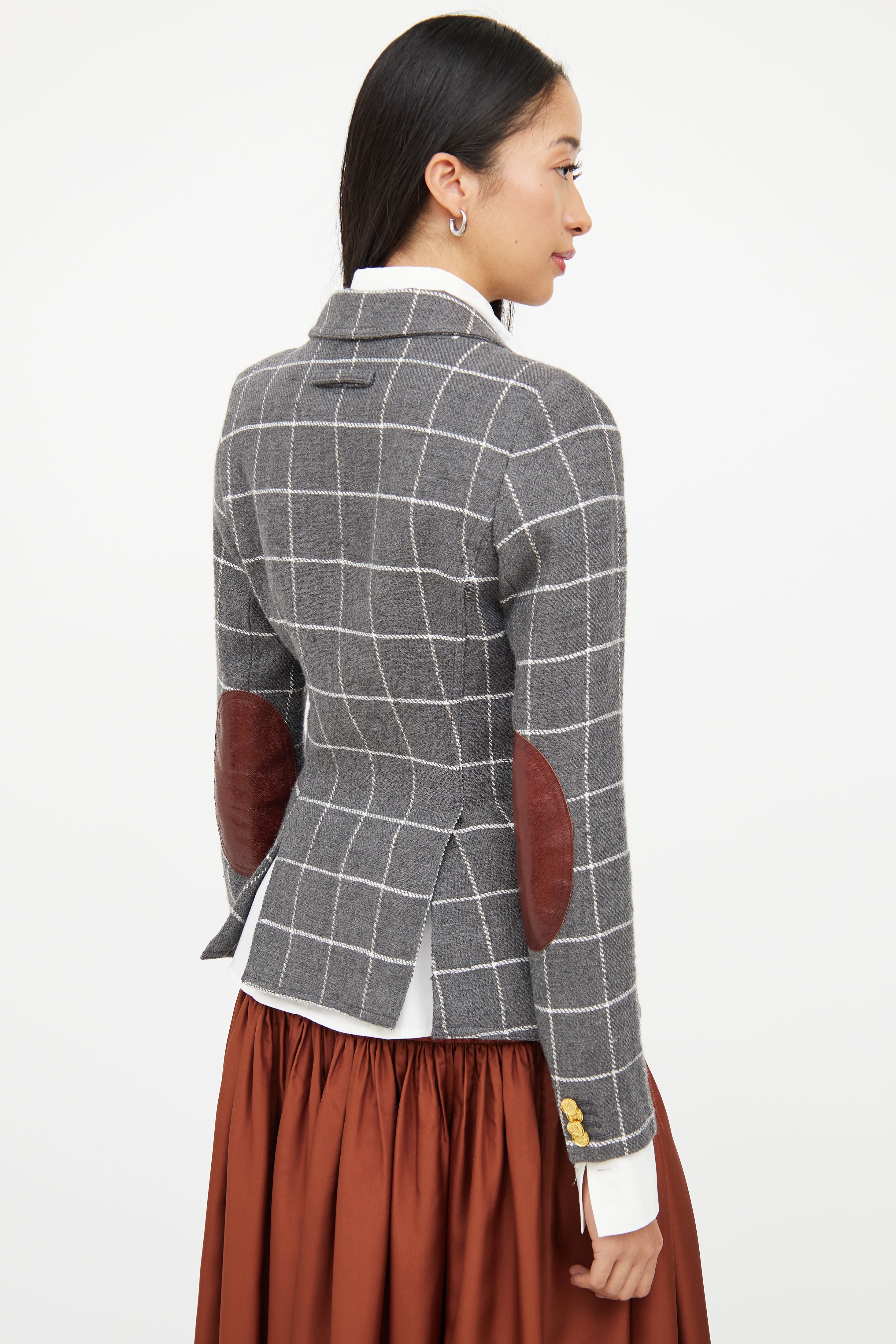 Smythe Windowpane Duchess Blazer