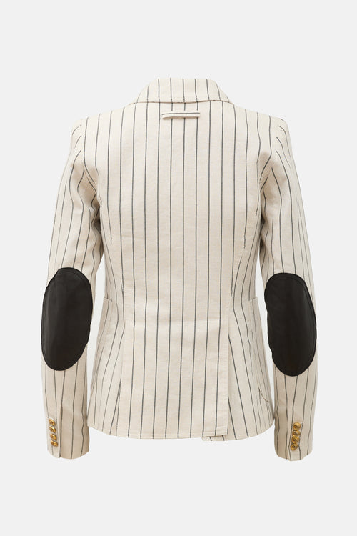 Smythe Linen Patch Pocket Duchess Blazer