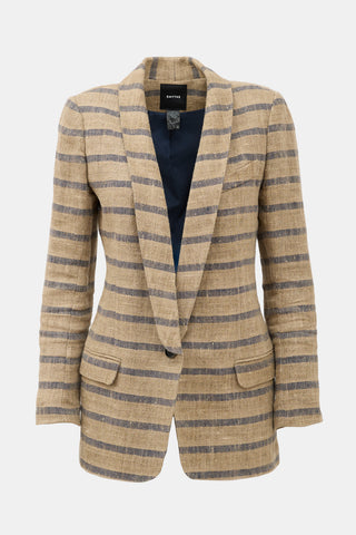 Smythe Linen Striped Blazer