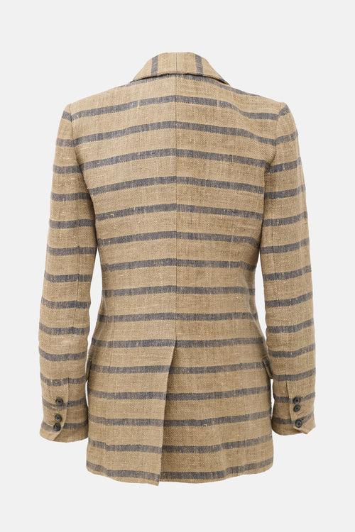 Smythe Linen Striped Blazer