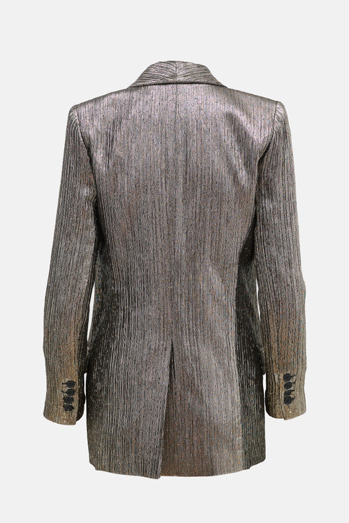 Smythe Metallic Long Shawl Blazer