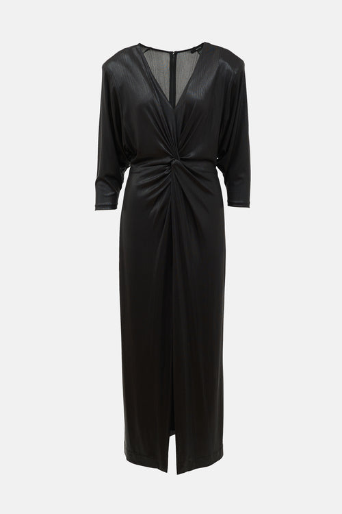 Smythe Metallic Twisted Dress