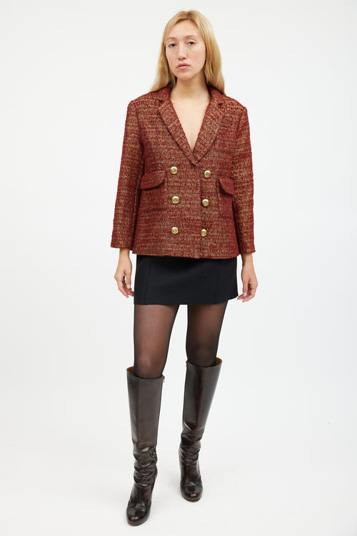 Smythe Tweed Double Breasted Blazer