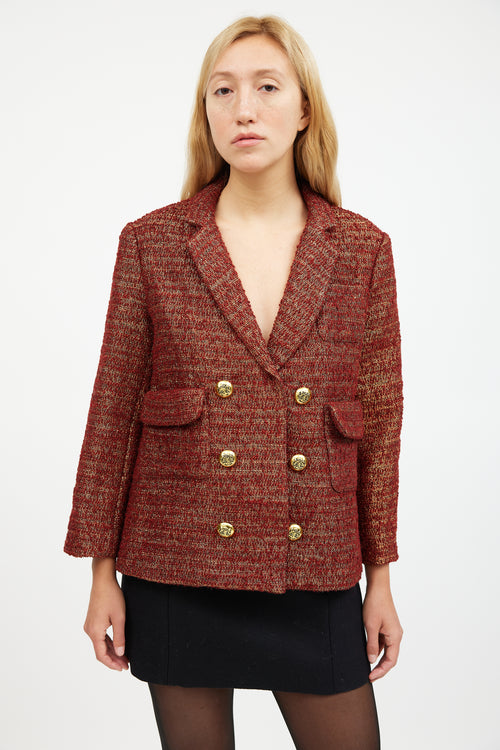 Smythe Tweed Double Breasted Blazer